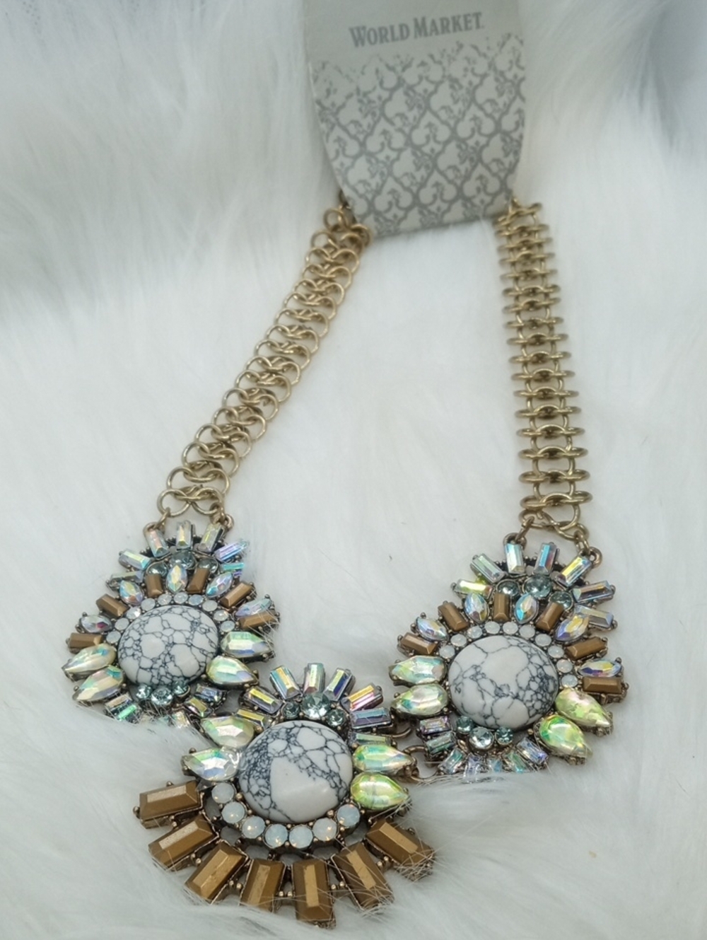 WORLD MARKET OPULANCE STATEMENT NECKLACE